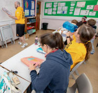 Classroom work on the playbook