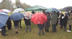 War memorial dedication Brundish