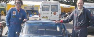 Spadge, Elva and Chris at Oulton Park