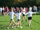 Warming up before a cross country race