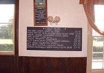 A Station Menu Blackboard