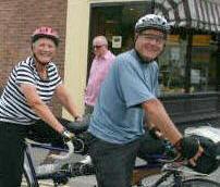 Mary and Vic looking very fit