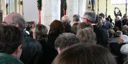 A packed St Michael's