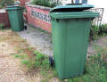 The new green wheelie bins