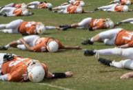 East Essex Sabres warming up