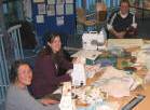 Making shopping bags in Halesworth - pic contributed