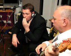 The Outlaws crammed in to BBC Radio Suffolk