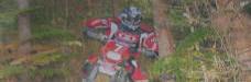 Enduro rider in Tunstall Forest