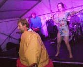 Sumo break dancer in Laxfield