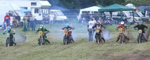 A mud splattering start