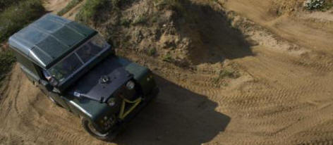 Land Rover at Newbourne off road course