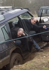 Range Rover stuck on ridge