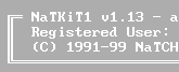 NaTKiT1 software version