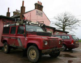 Matt's Landy outside the Crowfield Rose