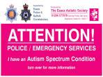 Autism Alert Card