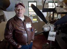 Mick Tipple at the Parham Airfield Museum