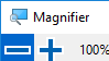 Windows Magnifier window