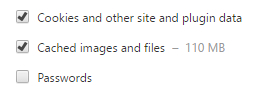 Clear browsing data Clear browsing data
