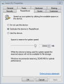 ReadyBoost tab