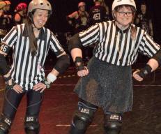 Norfolk Roller Derby's dancing refs