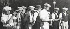 Men playing quoits in Saxmundham 1930s